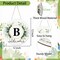 Monogram Letter B Wreaths for Front Door Wreath Wooden Welcome Sign